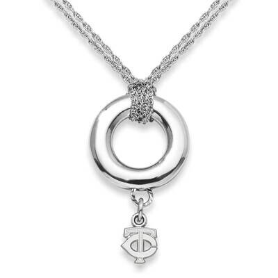 Minnesota Twins Tc 1/2 On Halo Necklace Sterling Silver TWN008HALO-SS, MPN: TWN008HALO-SS, 63440199…