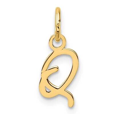 Uppercase Letter Q Initial Charm 14k Gold XNA1467Y/Q, MPN: XNA1467Y/Q,
