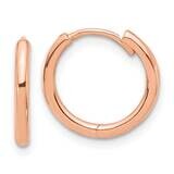 Polished Hinged Hoop Earrings 14k Rose Gold TF2304R, MPN: TF2304R,