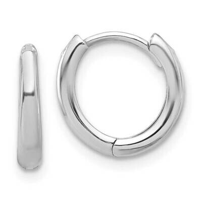 Polished Hinged Hoop Earrings 14k White Gold TF2306W, MPN: TF2306W,