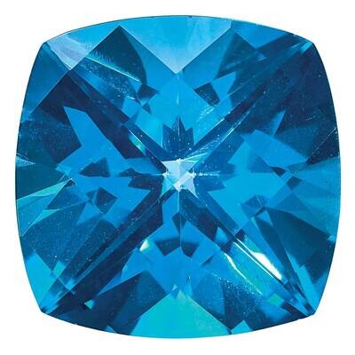 Topaz Kashmir Blue 5mm Cushion Checkerboard TP-0500-CUX-KB, MPN: TP-0500-CUX-KB,