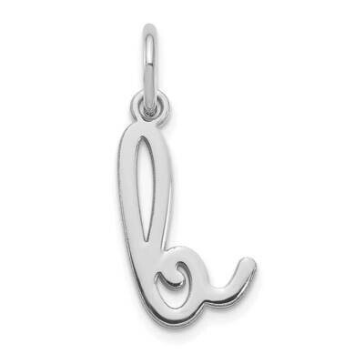 Lower Case Letter B Initial Charm 14k White Gold XNA1307W/B, MPN: XNA1307W/B, 196904077320
