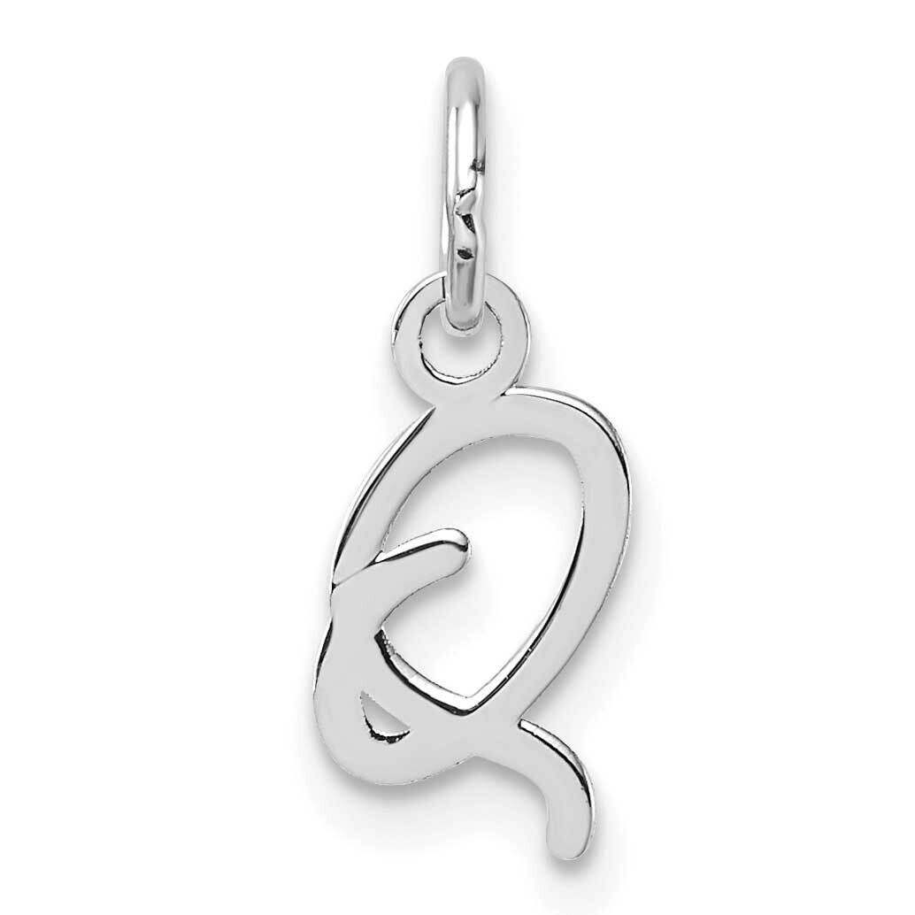 Uppercase Letter Q Initial Charm 14k White Gold XNA1467W/Q, MPN: XNA1467W/Q,
