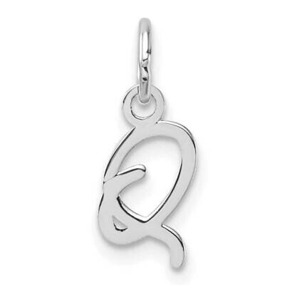 Uppercase Letter Q Initial Charm 14k White Gold XNA1467W/Q, MPN: XNA1467W/Q,