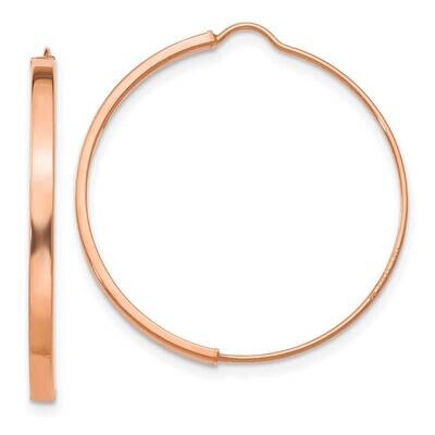 Wire Hoop Earrings 14k Rose Gold TF1323R, MPN: TF1323R, 191101849978