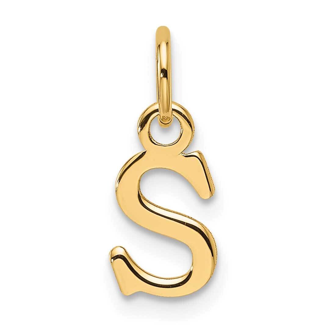 Cutout Letter S Initial Pendant 14k Gold XNA1466Y/S