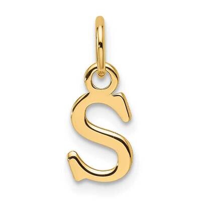 Cutout Letter S Initial Pendant 14k Gold XNA1466Y/S, MPN: XNA1466Y/S,