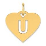 Initial Letter U Initial Charm 14k Gold XNA1338Y/U, MPN: XNA1338Y/U, 196904073988