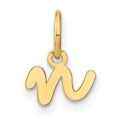 Lower Case Letter N Initial Charm 14k Gold XNA1307Y/N, MPN: XNA1307Y/N,