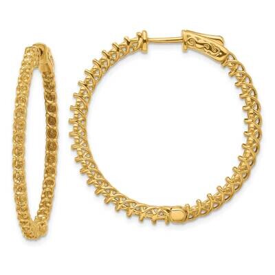 Round Hoop Safety Clasp Earring Mountings 14k Gold XE2007, MPN: XE2007, 191101637926