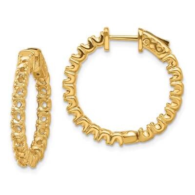 Round Hoop Safety Clasp Earring Mountings 14k Gold XE2014, MPN: XE2014, 191101638060