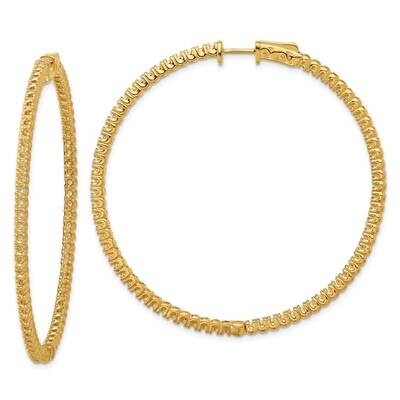Round Hoop Safety Clasp Earring Mountings 14k Gold XE2031, MPN: XE2031, 191101638343
