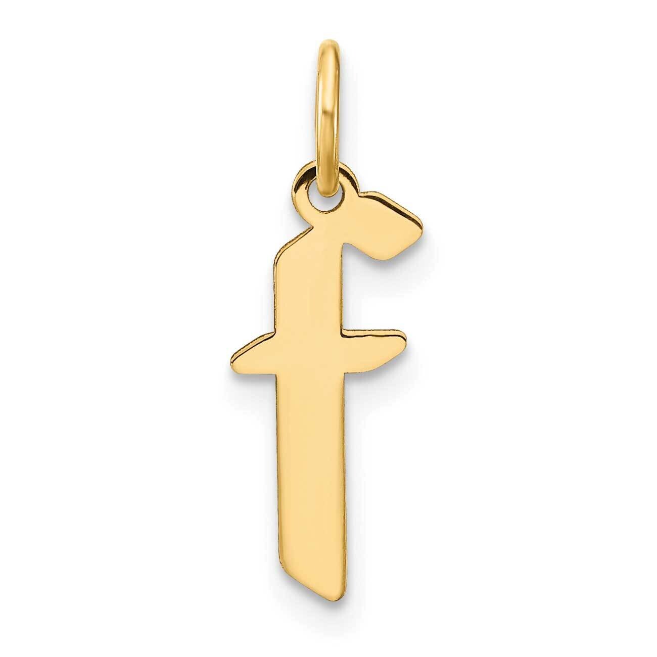 Lowercase Letter F Initial Pendant 14k Gold XNA1383Y/F, MPN: XNA1383Y/F, 196904070246