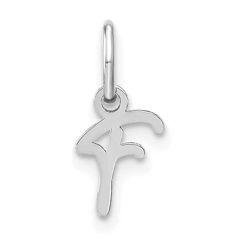 Upper Case Letter F Initial Charm 14k White Gold XNA1305W/F, MPN: XNA1305W/F,