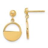 Contemporary Dangle Post Earrings 14k Polished Gold TF2313, MPN: TF2313,