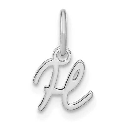 Upper Case Letter H Initial Charm 14k White Gold XNA1305W/H, MPN: XNA1305W/H,