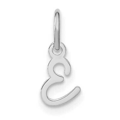 Upper Case Letter E Initial Charm 14k White Gold XNA1305W/E, MPN: XNA1305W/E,