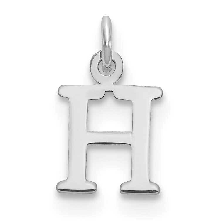 Letter H Initial Charm Sterling Silver Rhodium-Plated XNA1160SS/H, MPN: XNA1160SS/H,