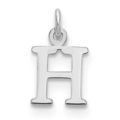 Letter H Initial Charm Sterling Silver Rhodium-Plated XNA1160SS/H, MPN: XNA1160SS/H,