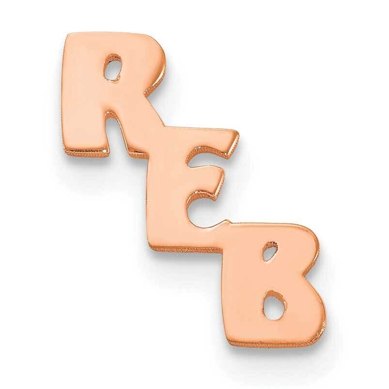 Polished Cut Out Tie Tac 14k Rose Gold XNA349R, MPN: XNA349R,