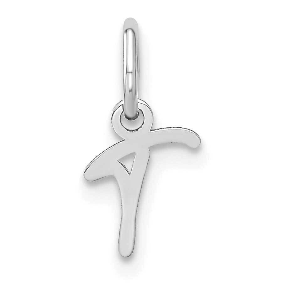 Upper Case Letter T Initial Charm 14k White Gold XNA1305W/T, MPN: XNA1305W/T,