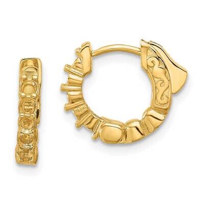 .46Ct 10-2.25mm Round Hoop Safety Clasp Earring Mountings 14k Gold XE3258, MPN: XE3258,