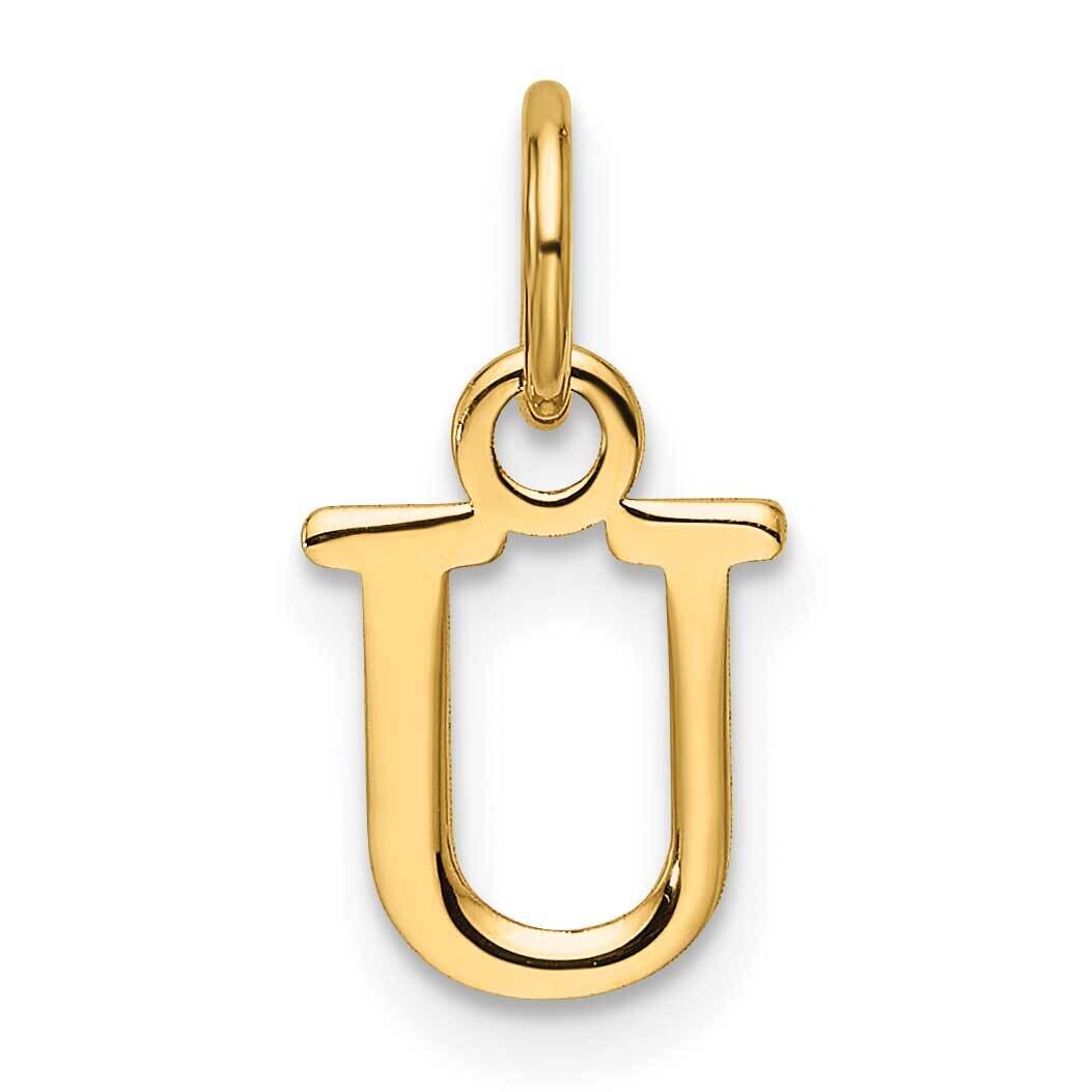 Cutout Letter U Initial Pendant 14k Gold XNA1466Y/U, MPN: XNA1466Y/U,