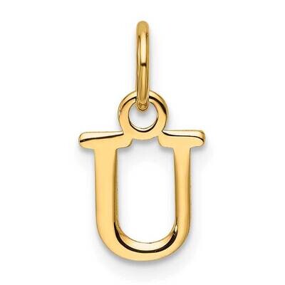 Cutout Letter U Initial Pendant 14k Gold XNA1466Y/U, MPN: XNA1466Y/U,