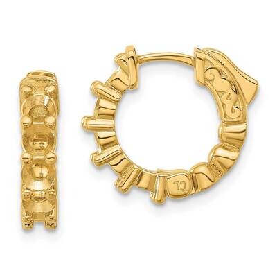 1.5Ct 10-3.5mm Round Hoop Safety Clasp Earring Mountings 14k Gold XE3260, MPN: XE3260,