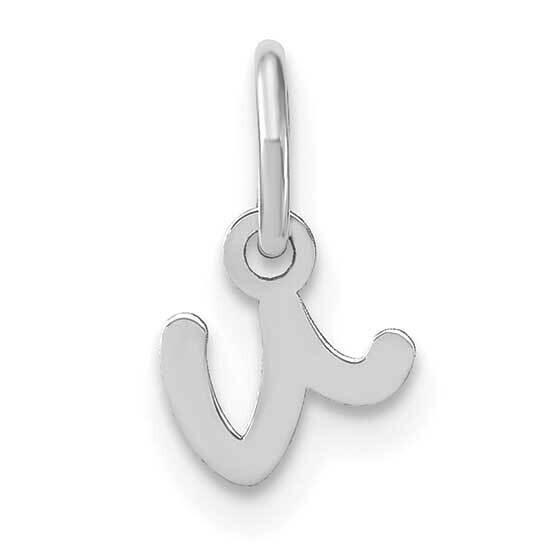 Lower Case Letter V Initial Charm 14k White Gold XNA1307W/V, MPN: XNA1307W/V, 196904077054