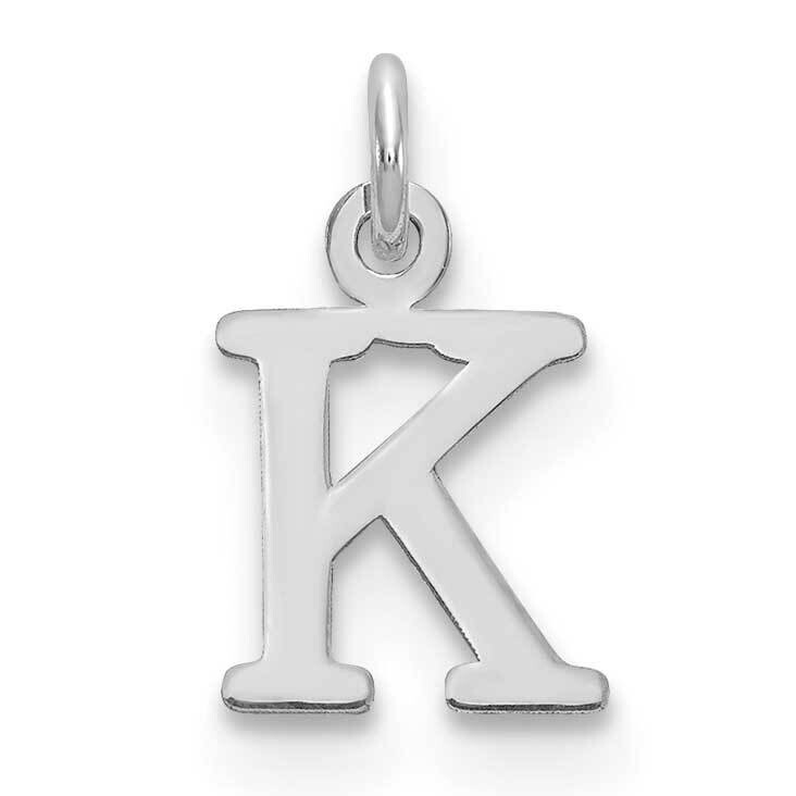 Letter K Initial Charm Sterling Silver Rhodium-Plated XNA1160SS/K, MPN: XNA1160SS/K,