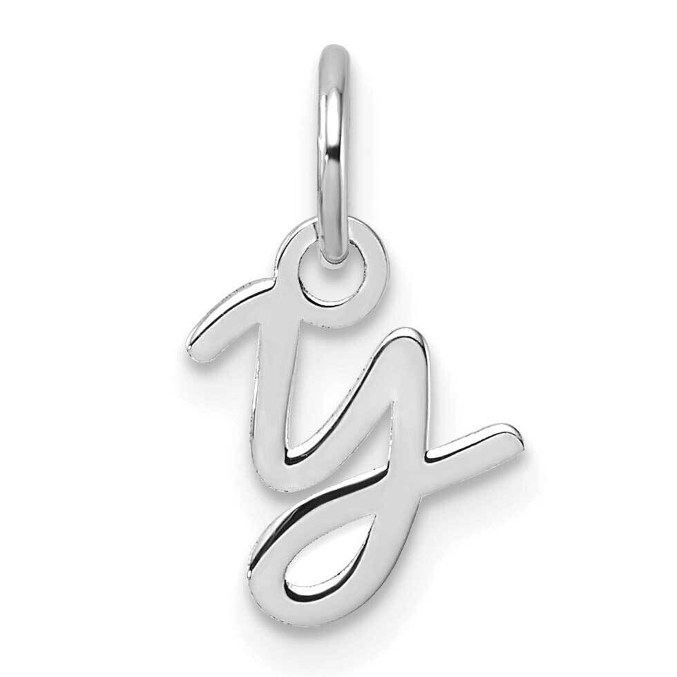 Uppercase Letter Y Initial Charm 14k White Gold XNA1467W/Y, MPN: XNA1467W/Y,
