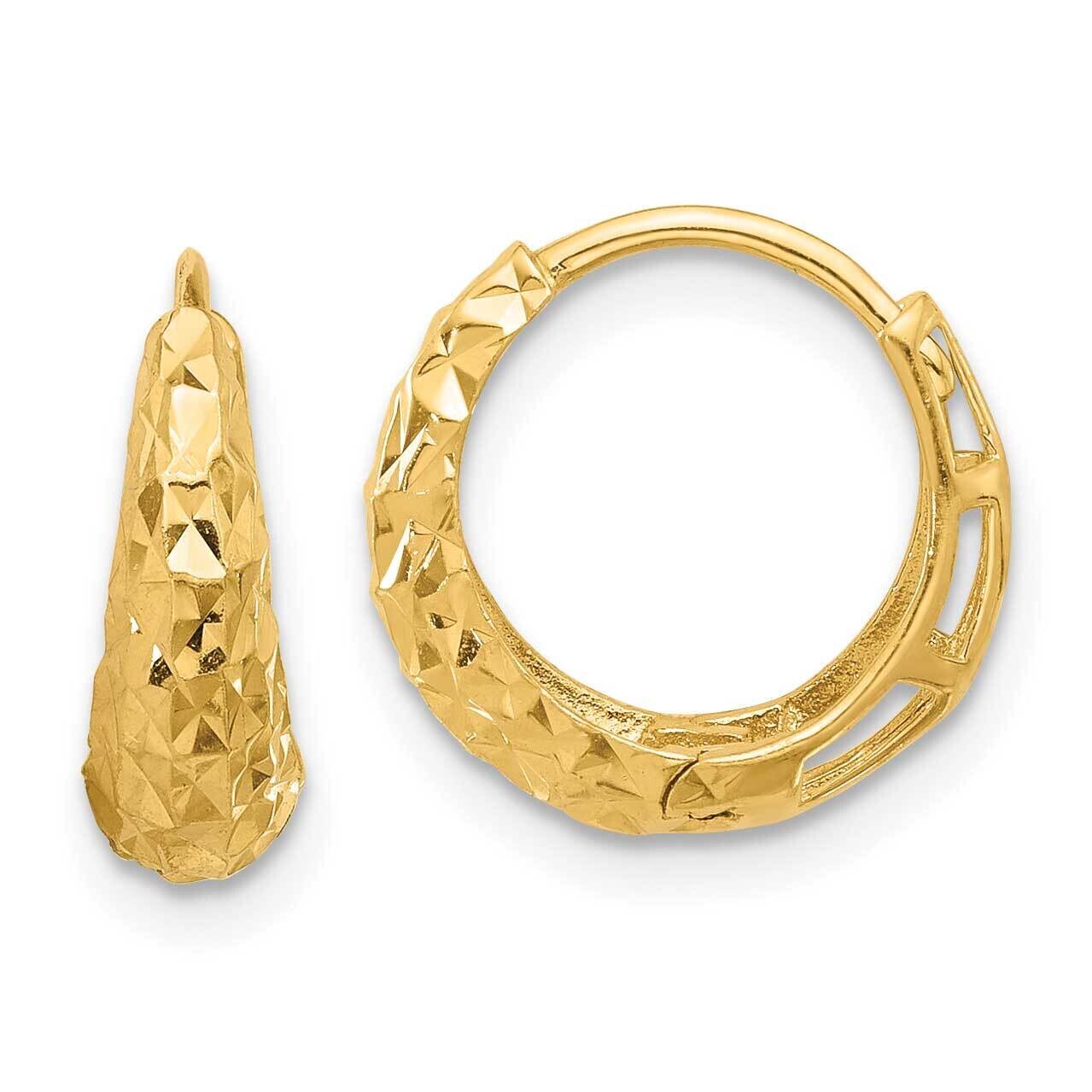 Diamond-Cut Hoop Earrings 14k Polished Gold TF2294, MPN: TF2294, 196904149577