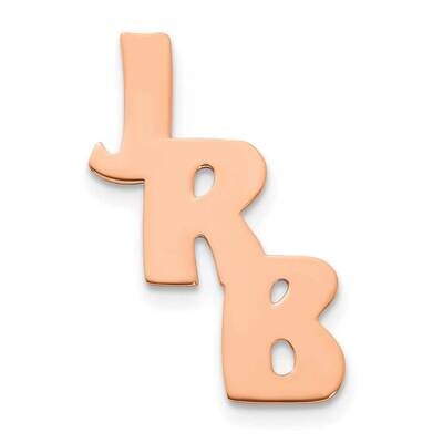Rose-Plated Polished Cut Out Tie Tac Sterling Silver XNA350RP, MPN: XNA350RP, 191101782701