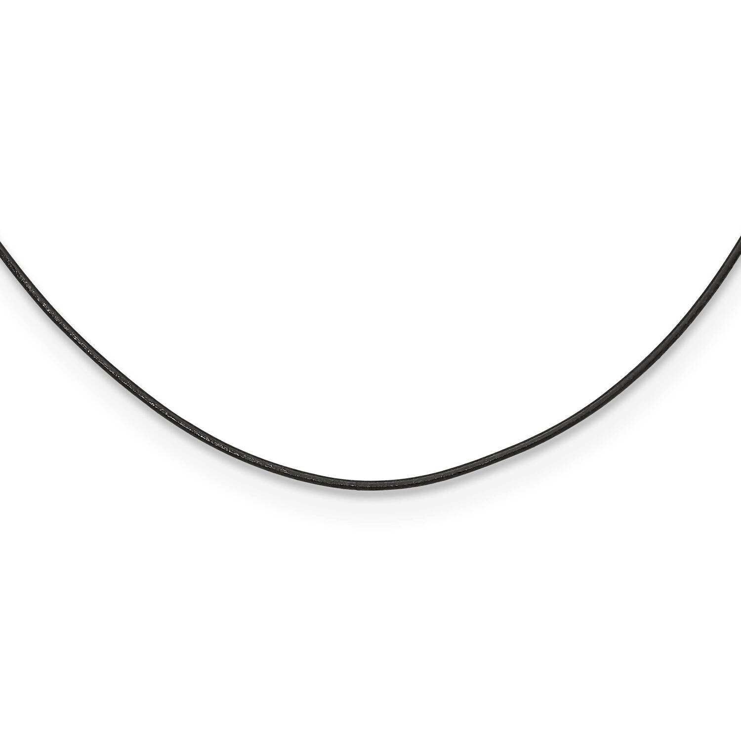 Chisel Black Leather 1.5mm Cord 20 Inch Necklace Stainless Steel SRN714-20 by Chisel, MPN: SRN714-2…