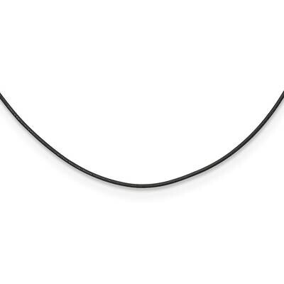 Chisel Black Leather 1.5mm Cord 20 Inch Necklace Stainless Steel SRN714-20 by Chisel, MPN: SRN714-2…