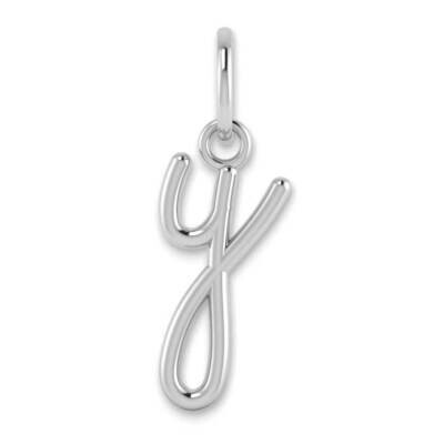 Lower Case Letter Y Initial Charm 14k White Gold XNA1307W/Y, MPN: XNA1307W/Y, 196904077252