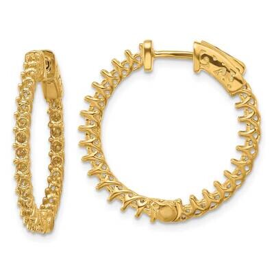 Round Hoop Safety Clasp Earring Mountings 14k Gold XE2003, MPN: XE2003, 191101637841