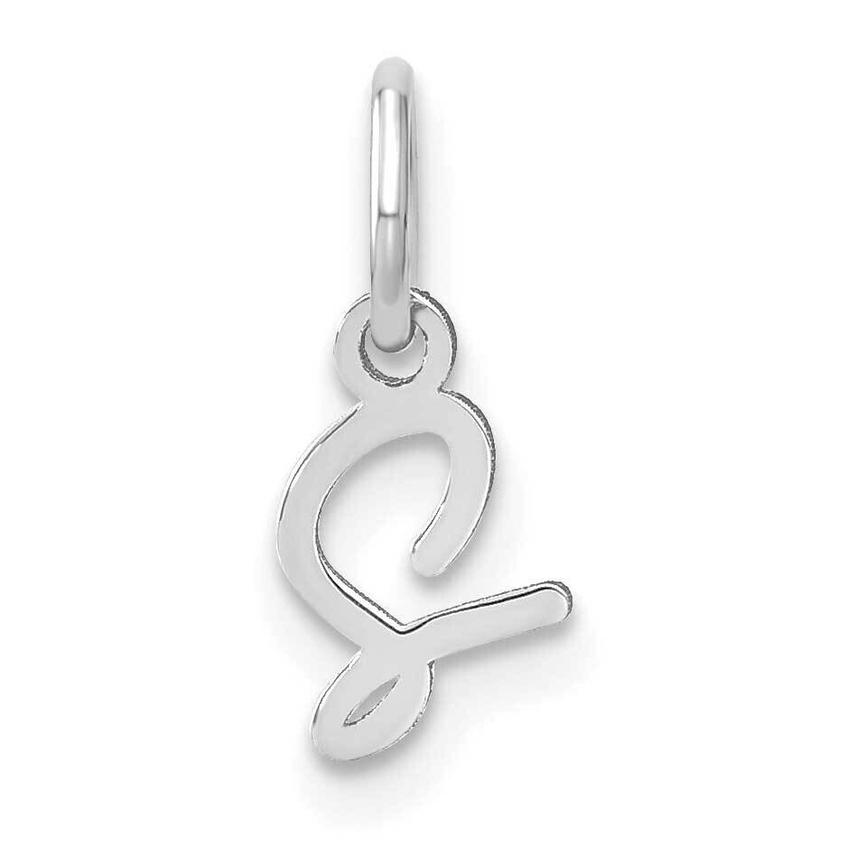 Upper Case Letter S Initial Charm 14k White Gold XNA1305W/S, MPN: XNA1305W/S,