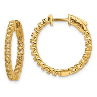 Round Hoop Safety Clasp Earring Mountings 14k Gold XE2012, MPN: XE2012, 191101638022