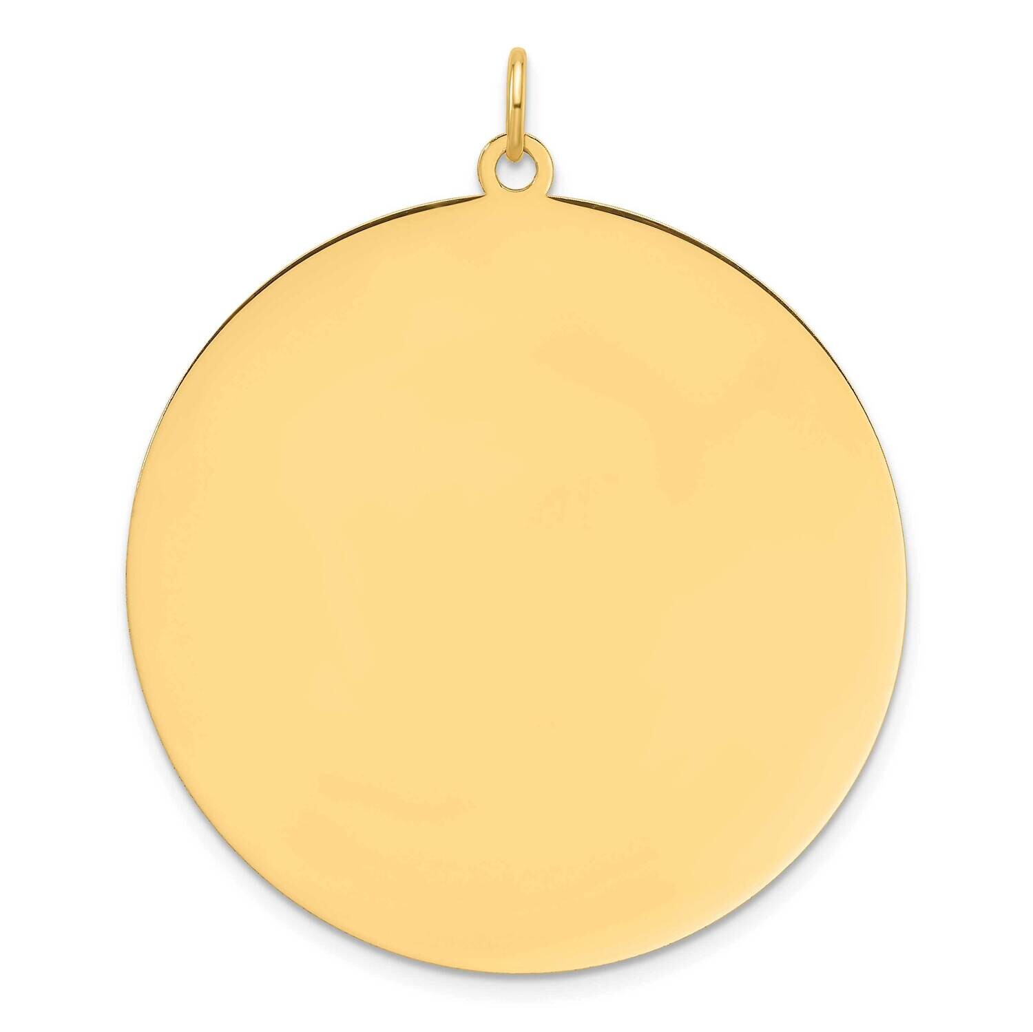 Round Disc Charm 14k Gold XM675/18