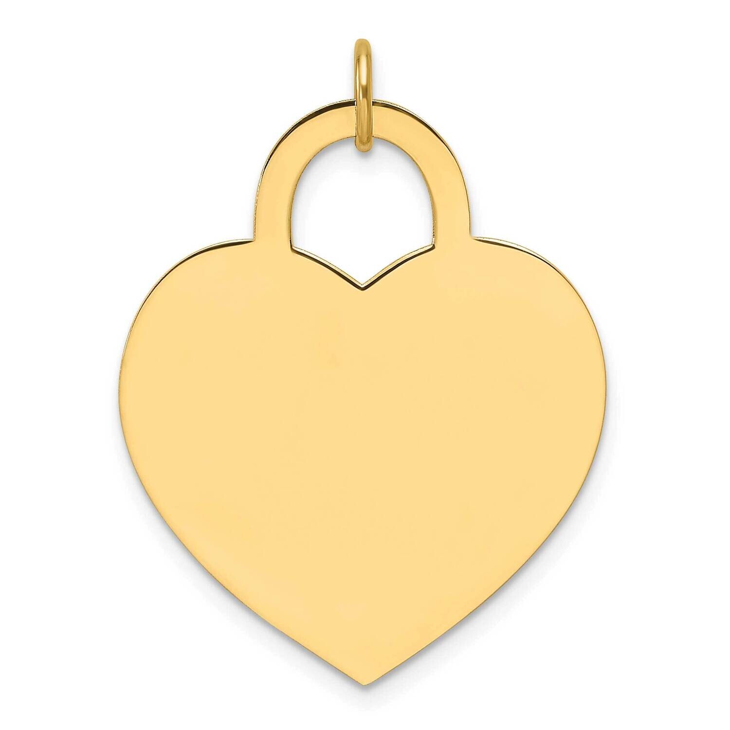Large Engravable Heart Charm 14k Gold XM691/18