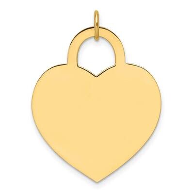 Large Engravable Heart Charm 14k Gold XM691/18, MPN: XM691/18,