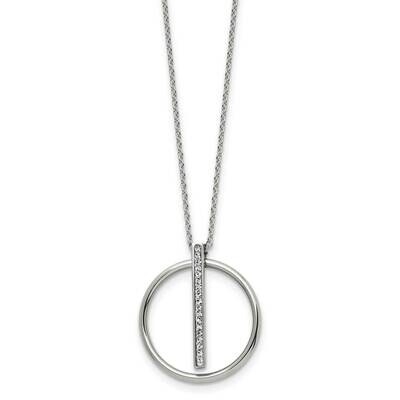 Chisel Polished Preciosa Crystal Pendant On A 16 Inch Cable Chain A 2 Inch Extension Necklace Stain…