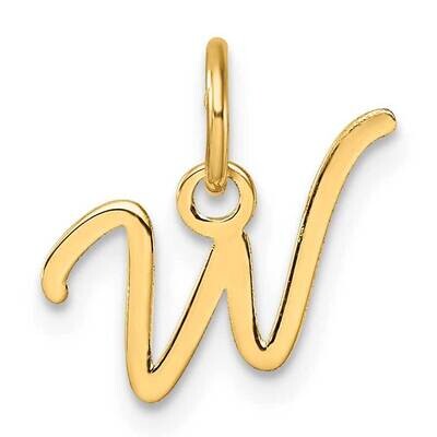 Uppercase Letter W Initial Charm 14k Gold XNA1467Y/W, MPN: XNA1467Y/W,