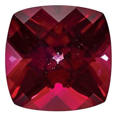 Topaz Blazing Red 5mm Cushion Checkerboard TP-0500-CUX-RB, MPN: TP-0500-CUX-RB,