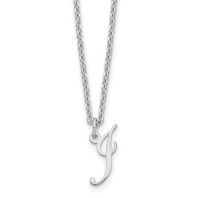 Letter I Initial Necklace Sterling Silver Rhodium-Plated XNA756SS/I, MPN: XNA756SS/I,