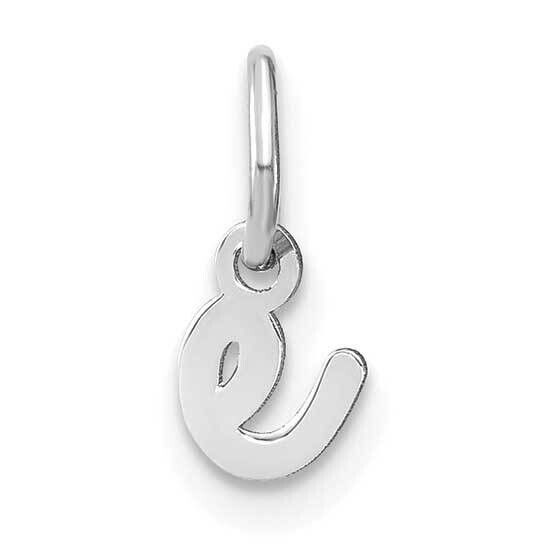 Lower Case Letter E Initial Charm 14k White Gold XNA1307W/E, MPN: XNA1307W/E, 196904077313
