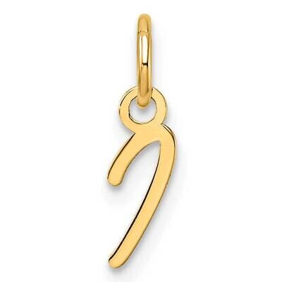 Uppercase Letter I Initial Charm 14k Gold XNA1467Y/I, MPN: XNA1467Y/I,