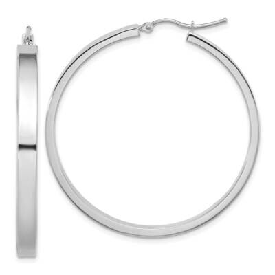 Polished Hoop Earring 14k White Gold TA243W, MPN: TA243W,